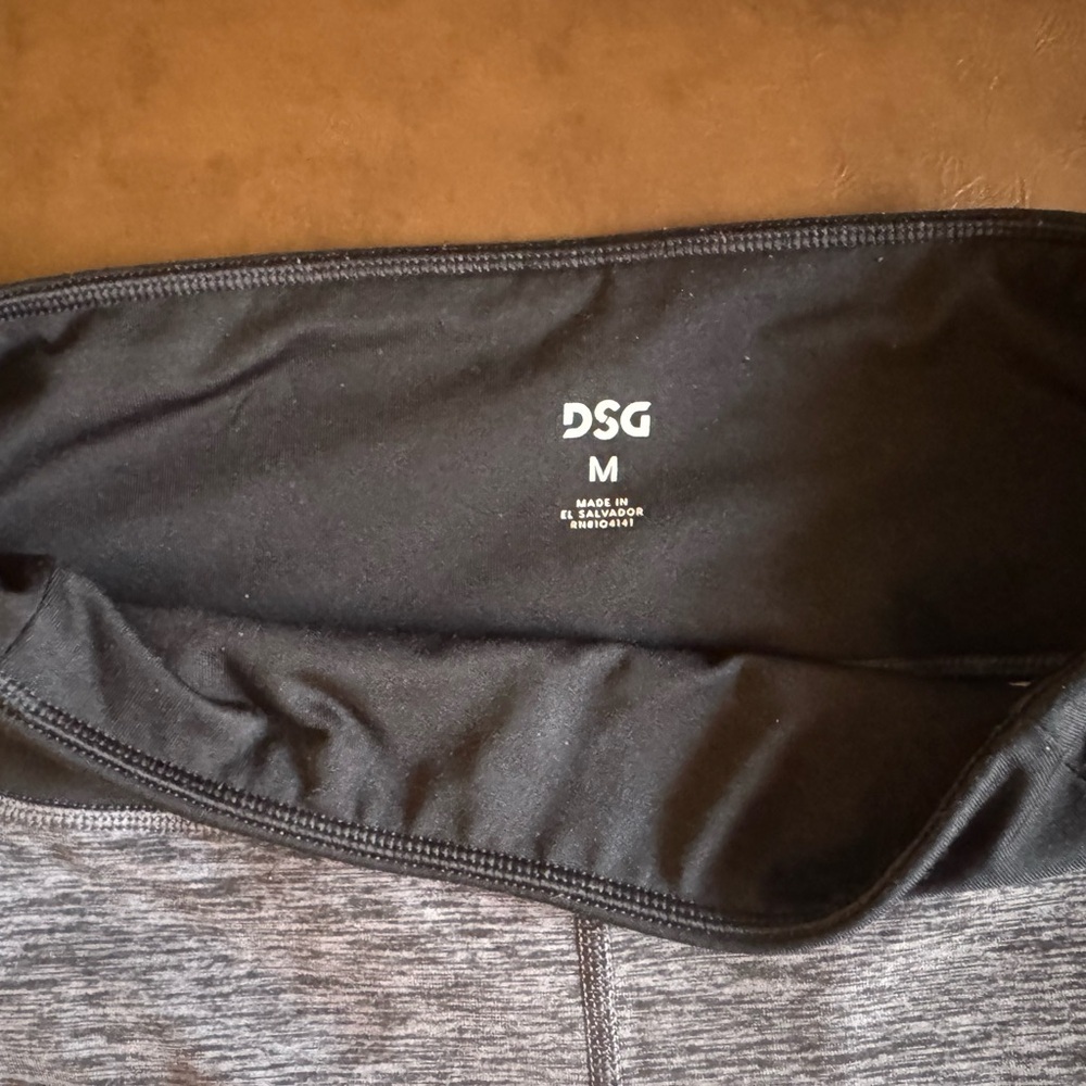 DSG Charcoal and Black Fleece Lined Leggings - Picture 3 of 5